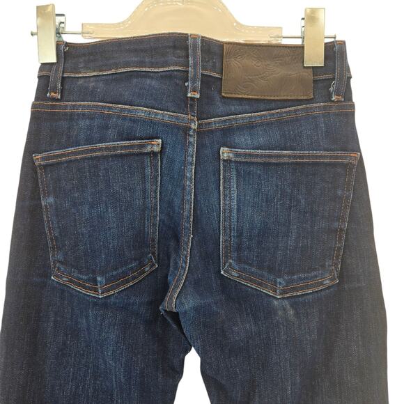 Naked & Famous Jeans Mens 27 Raw Japanese Denim Dark Wash Indigo Power Stretch - Picture 4 of 13